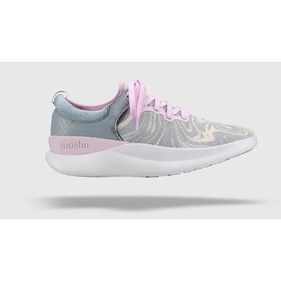 Moshn by Klogs Rhythm Neutral Paint Slip Resistant Cream Gray Pink Shoes 7 M NIB - Picture 7 of 11
